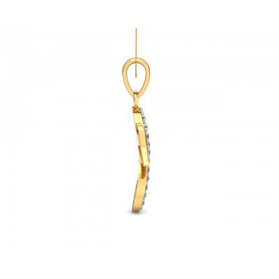 Auspicious Ganpati Gift Pendant in Gold with diamonds